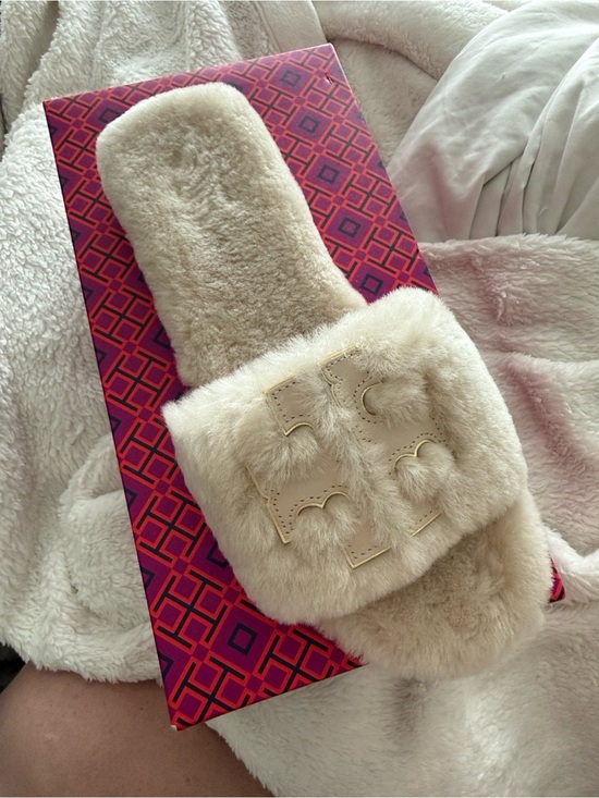 Tory Burch Shoes - Tory Burch Shearling Slides